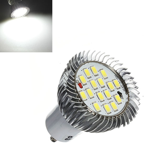 GU10 7W 640Lm LED Pure White Spot Lighting Bulb AC85-265V